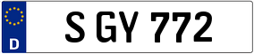 Trailer License Plate